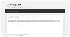 Desktop Screenshot of growinglean.com